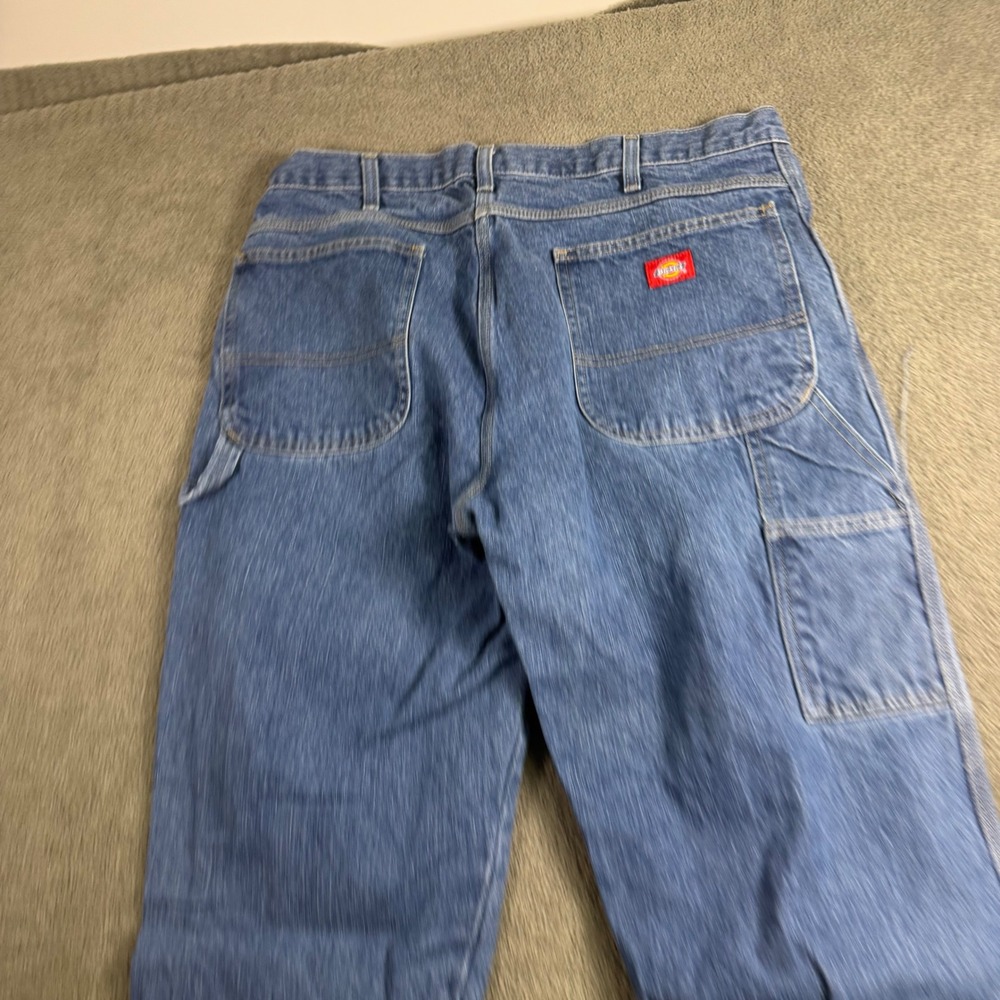 Dickies Mens Blue Carpenter Jeans Straight Leg Workwear 36x34 1939NB